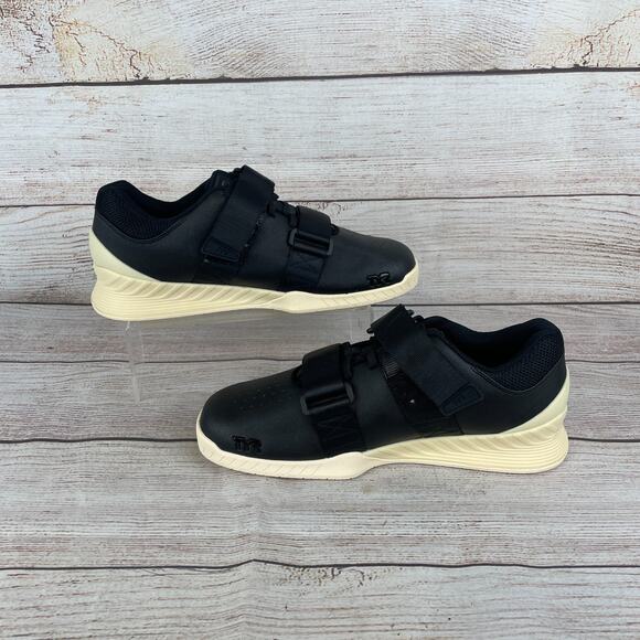TYR L-1 Lifter Unisex M 9.5 W 11 Powerlifting Shoes Cream Black - Picture 2 of 9